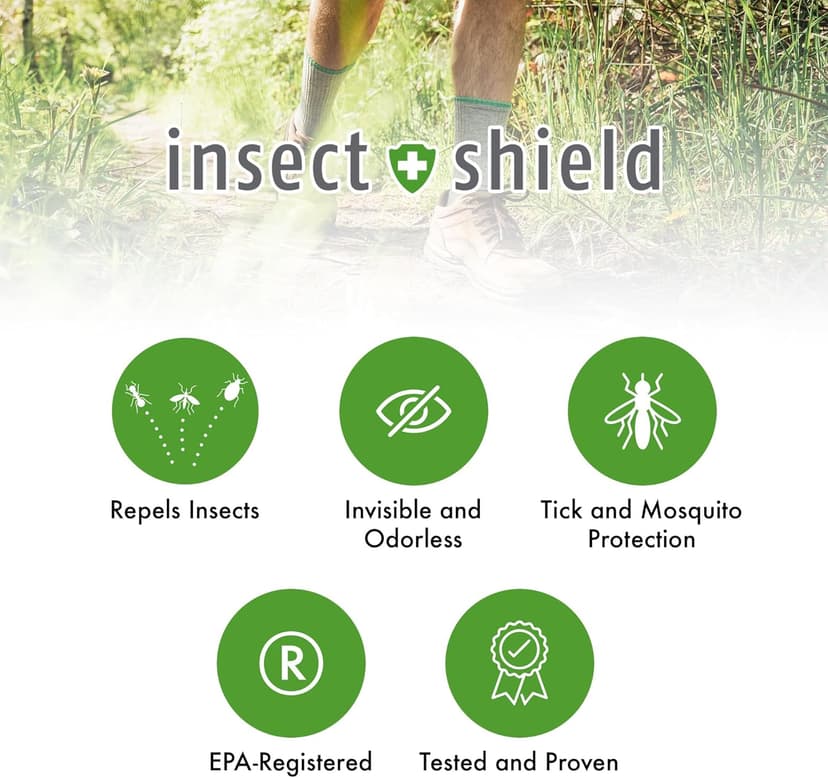 Insect Shield Premium Permethrin Spray - Tick, Flea, Fly, Mosquito, Chigger, Spider & Bed Bug Repellent for Clothing, Gear, Furniture, & Tents, Last up to 60 Days, Clear, 6 Oz Aerosol