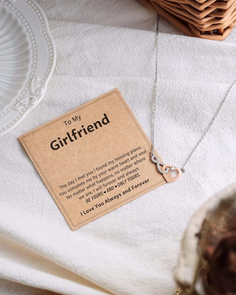 Shonyin Dainty Heart-felt Infinity Heart Necklace for Mother Daughter Girlfriend Soulmate Grandma Granddaughter Bonus Mom Bonus Daughter Mother-in-law Friend