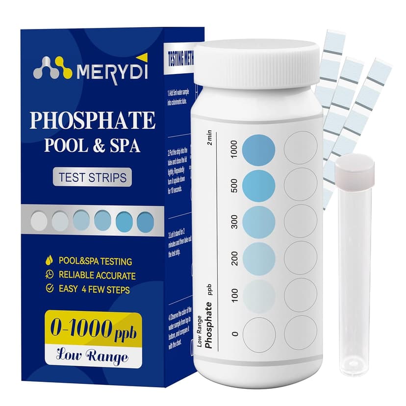 Phosphate Test Kit for Pool,50 Strips Phosphate Test Strip