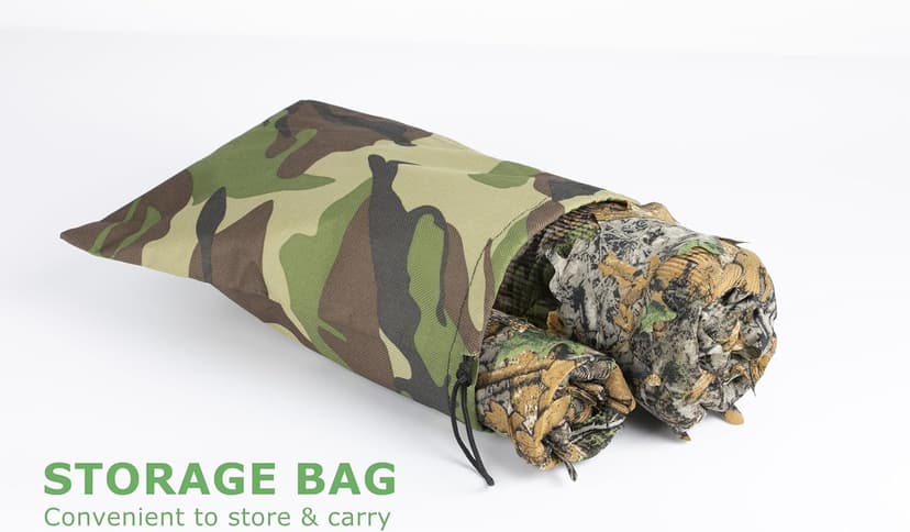 Ginsco Ghillie Suit Full Face Mask Gloves Set, 3D Leafy Camo Suit for Men, Outdoor Hunting Photography