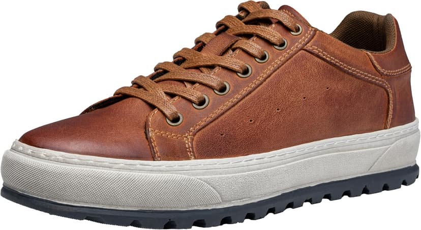 Jousen Men's Shoes Leather Casual Shoes for Men Fashion Sneakers Business Casual Dress Shoes