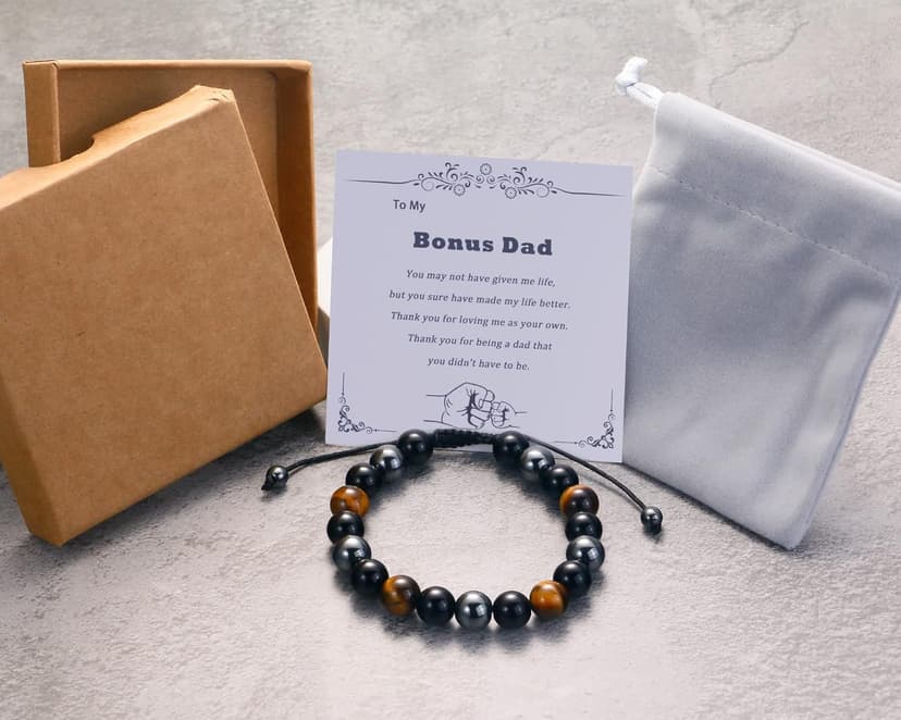 Sereney 9 10 11 12 13 15 16 18 21 30 40 50 60 Year Old Birthday Gifts for Him Boys, Handmade Triple Protection Bracelets as Adjustable National Boyfriend Day Bracelets for Boys Son Grandson Dad Man