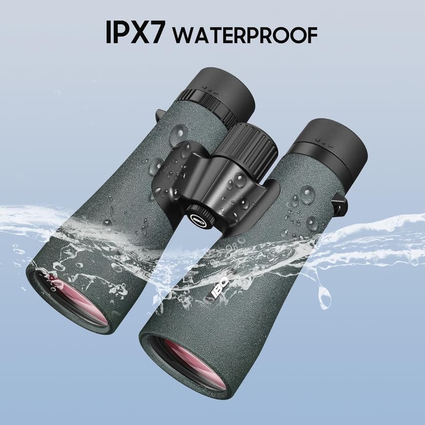 12x50 UHD Binoculars for Adults High Powered with Upgraded Phone Adapter - Large View, Lightweight, IPX7 Waterproof - Binoculars for Hunting Bird Watching Travel Cruise
