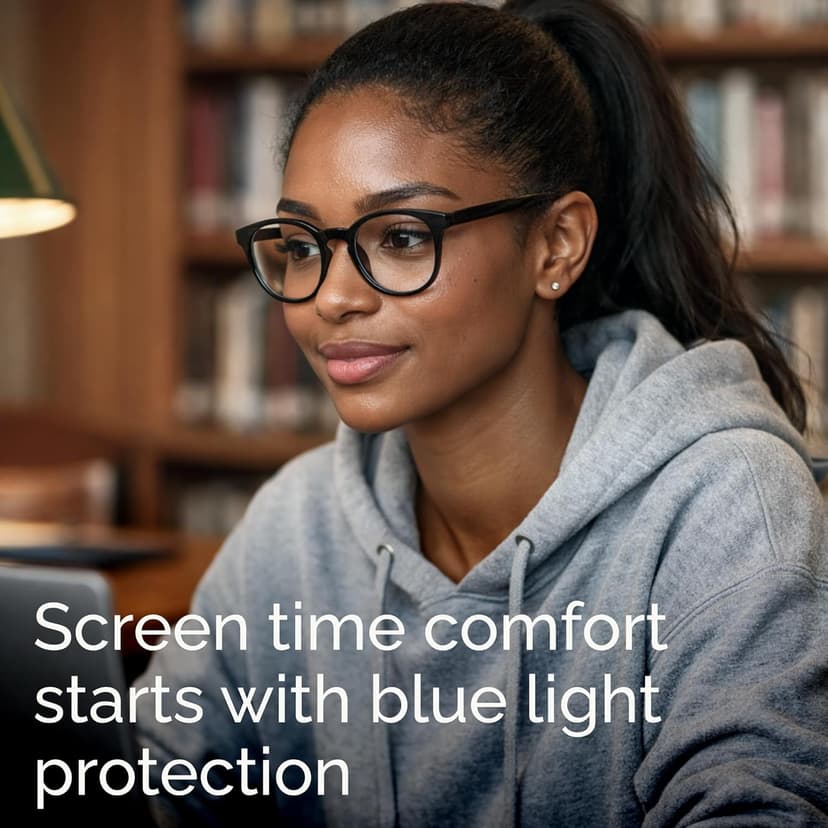 IBOANN Chic & Comfy Blue Light Glasses for Women - 3-Pack Round Frames, Screen-Ready Style with UV Protection Coating