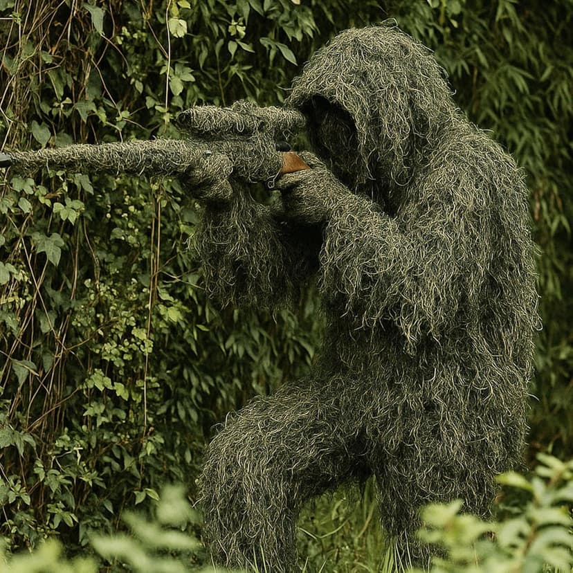 Seeutek 5 in 1 Ghillie Suit - 3D Camouflage Hunting Suits - Jacket, Pants, Hood, Carry Bag for Adults & Youth, M/L/XL/XXL
