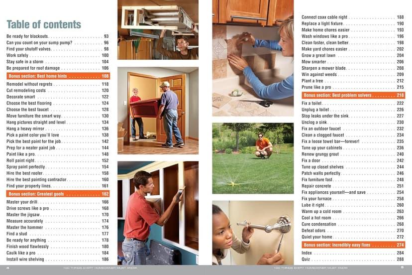 100 Things Every Homeowner Must Know: 100 Expert Tips to Save Money, Solve Problems, and Improve Your Home (Family Handyman 100) 1621452204