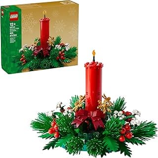 LEGO Christmas Table Decoration Building Toy for Kids - Brick-Built Holiday Centerpiece & Festive Room Decor - Christmas Craft for Girls & Boys, Ages 12+ - Gift Idea for Families - 40743