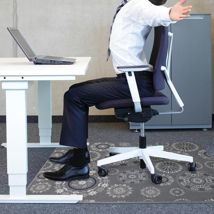 AiBOB Chair Mat for Carpeted Floors, Premium Quality Hard Material, Office Floor Mats for Computer Desk on Carpet, Easy Gride for Chairs, 36x48 Multi