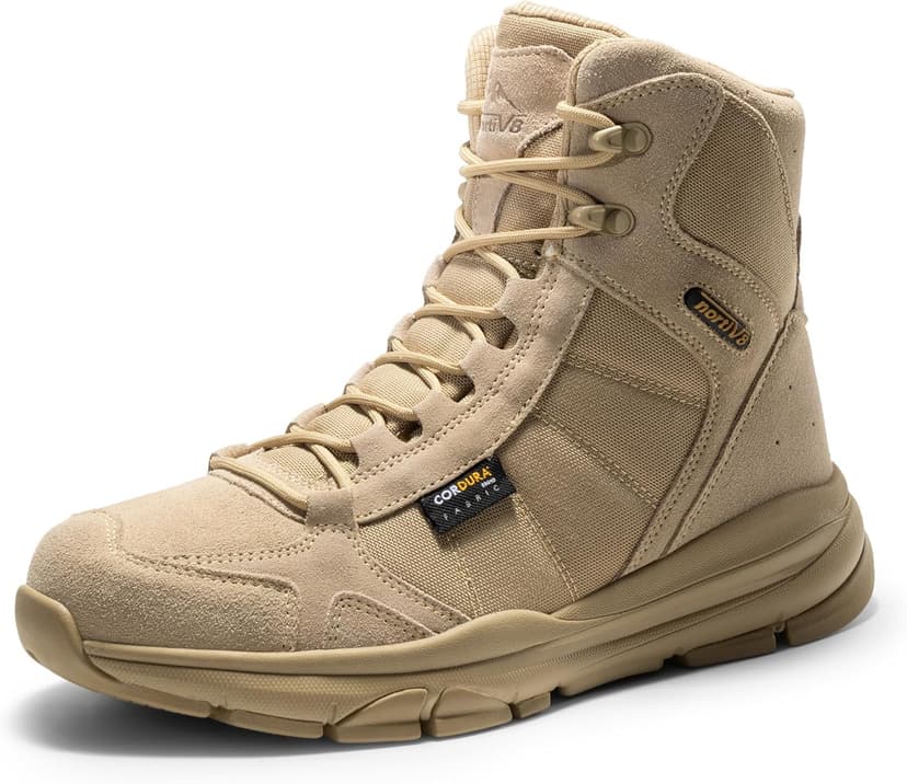 NORTIV 8 Men's Waterproof Lightweight Military Tactical Work Boots Outdoor Hiking Combat Motorcycle Boots