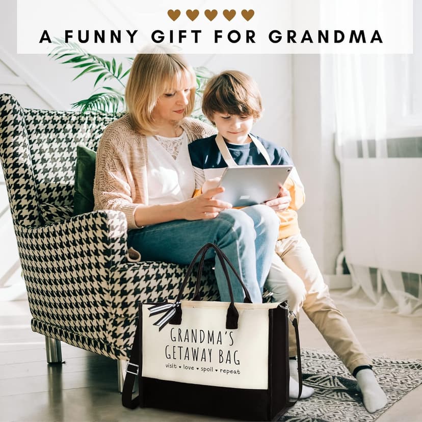 Grandma Gifts - Gifts for Grandma from Grandchildren - Canvas Tote Bag