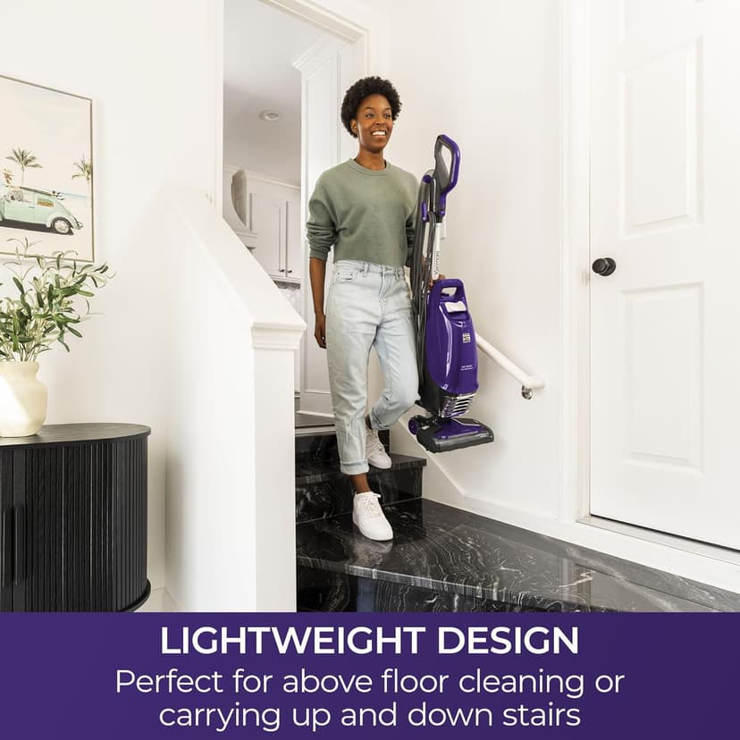 Kenmore BU4018 Intuition Bagged Upright Vacuum Lift-Up Carpet Cleaner 2-Motor Power Suction with HEPA Filter,3-in-1 Combination, Upholstery Tool for Hardwood Floor, Pet Hair, Purple