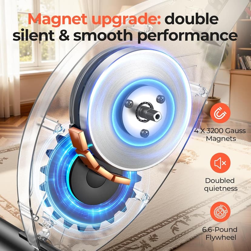 Pleny Folding Exercise Bike, 5 IN 1 Stationary Bikes for Home 6.6 LBS Flywheel, 330LB Weight Capacity Back Support Cushion Indoor Workout Cycling Bike for Home Gym