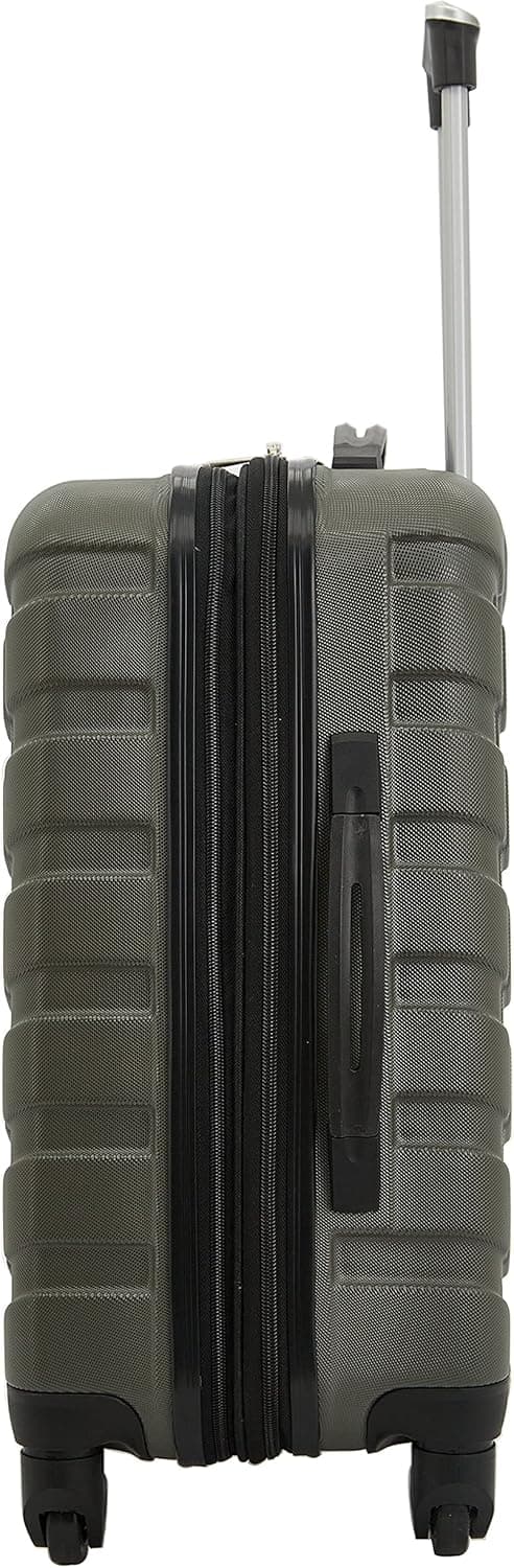 Wrangler 4 Piece Miami Luggage and Packing Cubes Set, Olive Green