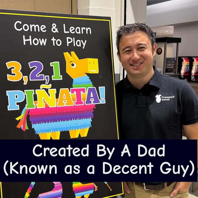 3, 2, 1, Piñata! – Fun Family Card Game for Kids & Adults – Fast-Paced Party Game for Game Night – Ages 7+, 2-5 Players – Portable Travel Game