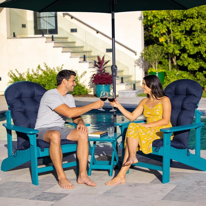 Gnostik 2 Pcs Outdoor Adirondack Chair Cushion 47x19.2x4 in, Floral Waterproof Indoor/Outdoor Thicken Larger High Back Outdoor Chair Cushions Lounge Cushion Replacement Cushions for Patio Furniture
