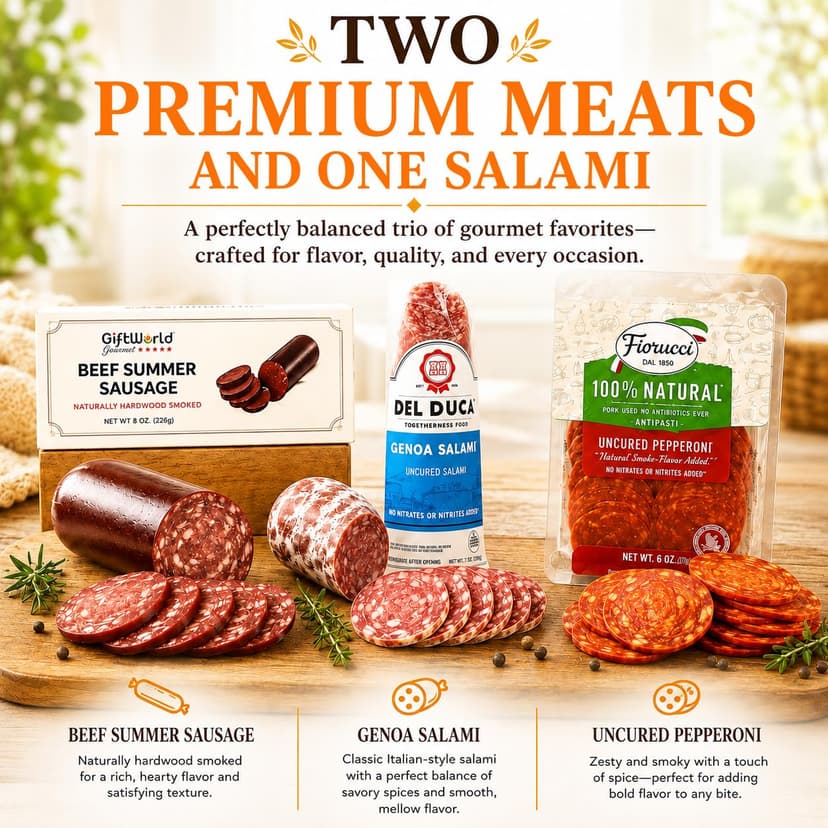 Deluxe Meat and Cheese Gift Basket – Gourmet Charcuterie Assortment Charcuterie Food Items, Meat Cheese Assortment, Food Gifts for Men, Tailgating, Business, Congratulations, Care Packages, Thanksgiving and Christmas Gifts - 11-item Bundle