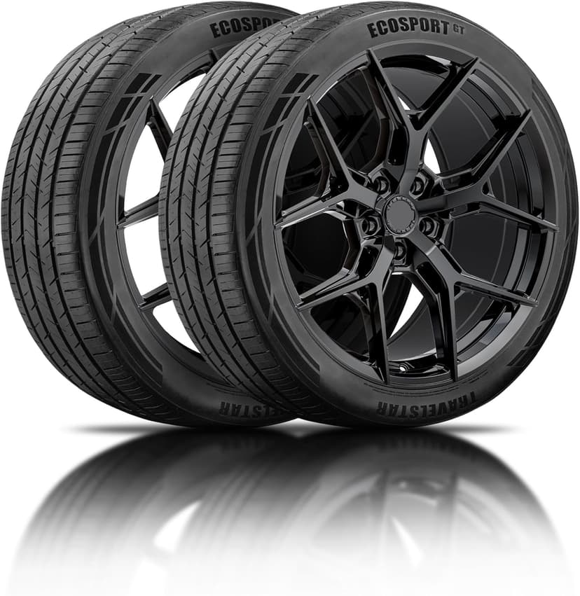 Set of 2 (Two) Travelstar Ecosport GT Ultra High-Performance 245/50R20 All Season Passenger Tire Set 245/50/20 245/50R20 102V Dual Tread Design for Sports Cars & Luxury Sedans[TIRE ONLY]