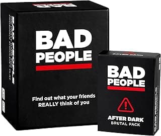 BAD PEOPLE Party Game + After Dark Set – Hilarious Adult Card Game for Friends & Game Night | Funny Conversation & Icebreaker Board Game for Parties, Pregames, Social Gatherings & Fun Gift Ideas