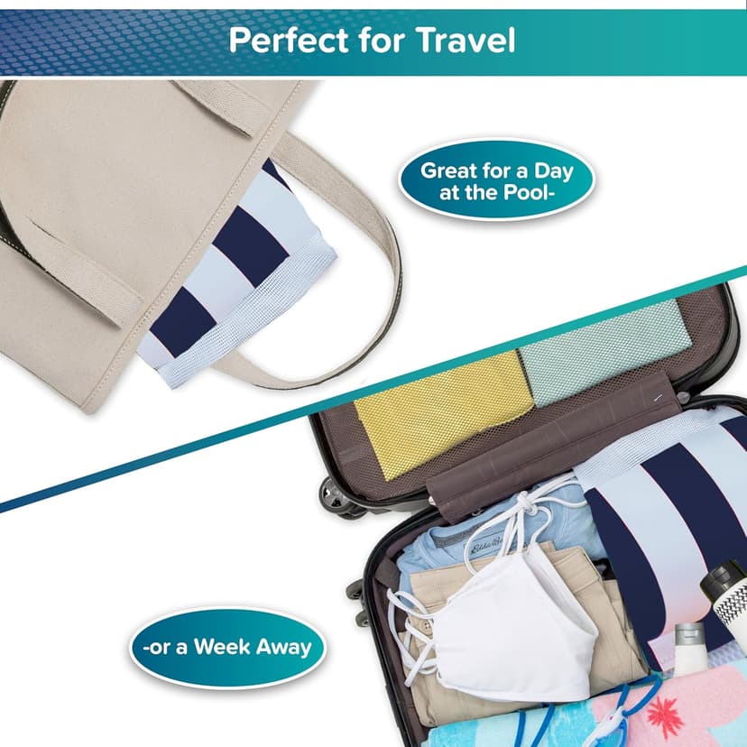 Aqua Original 4-in-1 Monterey Hammock Pool Float & Water Hammock – Multi-Purpose, Inflatable Pool Floats for Adults – Patented Thick, Non-Stick PVC Material – Navy