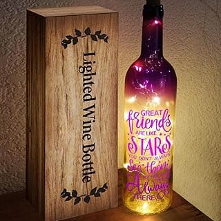 Christmas Gifts for Women - Best Christmas Gifts 2025 - Wine Bottle Lights with Cork - Light Up Lamp Decor for Home Decorations - Birthday Friendship Unique Gift for Womens Men Girls Boys Adults