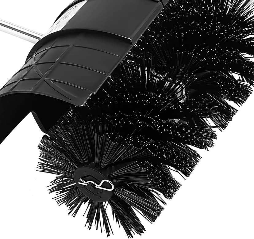 2-Stroke 1700W Gas Power Snow Sweeping Broom,52cc Handheld Broom Walk Behind Sweeper,Single Cylinder Outdoor Hand Held Sweepers w/hairdryer,Cleaning Driveway Turf Lawns Power Brush Cleaner Tools