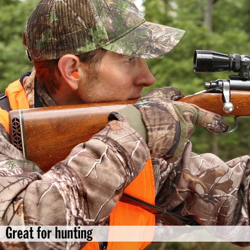 Mack's Maximum Protection Soft Foam Shooting Ear Plugs, 40 Pair – 33 dB Highest NRR – Comfortable Earplugs for Hunting, Tactical, Target, Skeet and Trap Shooting | Made in USA