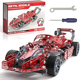 Lucky Doug Building Kit Model Car Set - STEM Project Building Toys for Kids Ages 8-12, Assembly Building Vehicle for Boys 8 9 10 11 Years Old