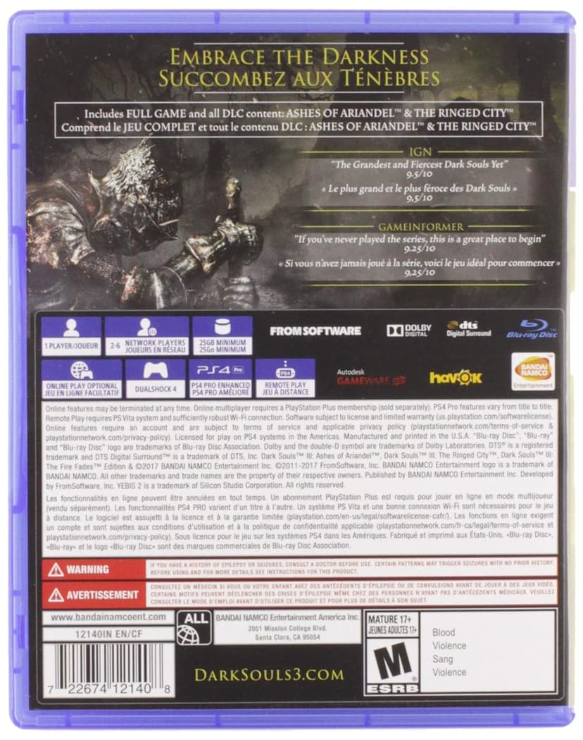 Dark Souls III: The Fire Fades Edition - PlayStation 4 B06XTJMF4B