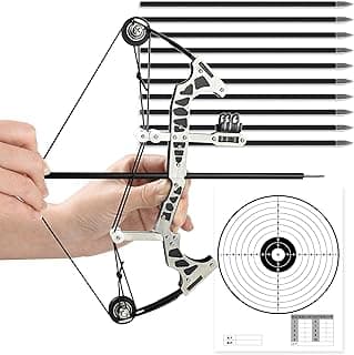 Archery Bow Set Left and Right Hand Compound Bow Hunting Bow Metal Material Catapult RH/LH for Practice Archery