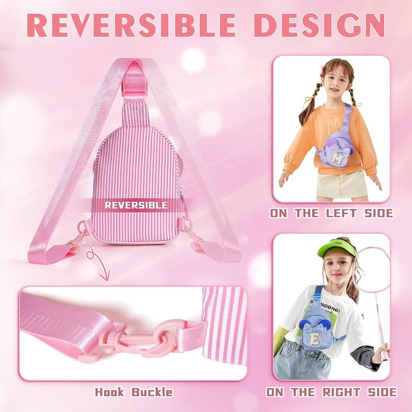 Birthday Gifts for Girls Kids, Gifts for 2 3 4 5 6 7 Year Old, Toddler Purse, Little Girls Purse, Kid Crossbody Bag Sling Bag 2 3 4 5 6 Year Old Girl Birthday Gift for Girls Sling Bag, Pink A B0F937G77K