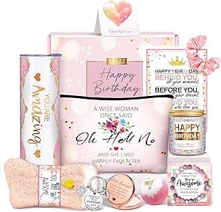 Birthday Gifts for Teen Girls, Best Friend Gift for Her, Happy Birthday Relaxing Spa Gifts Basket Self Care Gift for Mom, Wife, Girlfriend, Sister, Her, Friends, Coworker