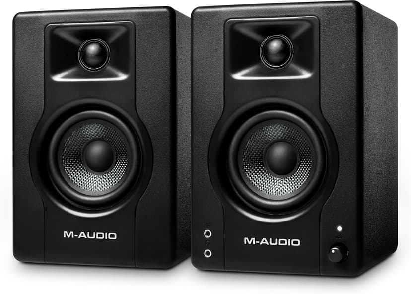 M-AUDIO BX3 Pair 3.5" Wired Studio Monitors and PC Speakers for Recording and Multimedia with Music Production Software