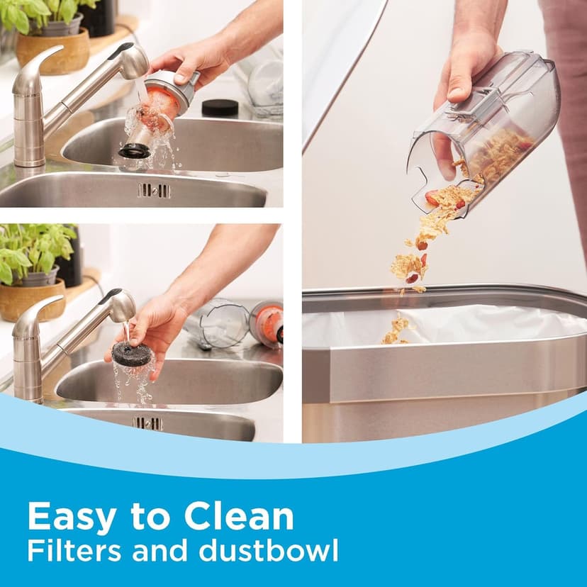 BLACK+DECKER POWERSERIES+ 20V MAX Cordless Stick Vacuum Cleaner with LED Floor Lights, Bagless, Lightweight, Cordless Vacuum Cleaners for Home, Up to 44 Minutes, Powerful Suction, Gray (BHFEA520J)