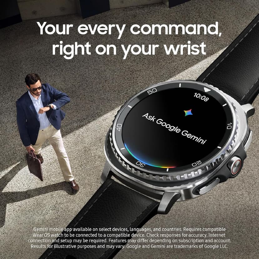 Samsung Galaxy Watch 8 Classic (2025) 46mm Bluetooth Smartwatch, Cushion Design, Rotating Bezel, Quick Button, Sleep Coaching, Running Coach, Energy Score, Black [US Version, 2 Yr Warranty]