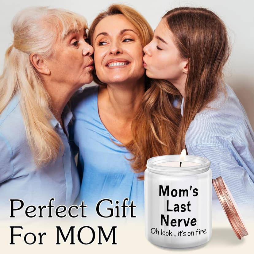 Gifts for Mom from Daughter, Son - Funny Mom Birthday Gifts - Mother's Day Gift for Mommy Mama - Mom's Last Nerve Scented Candle