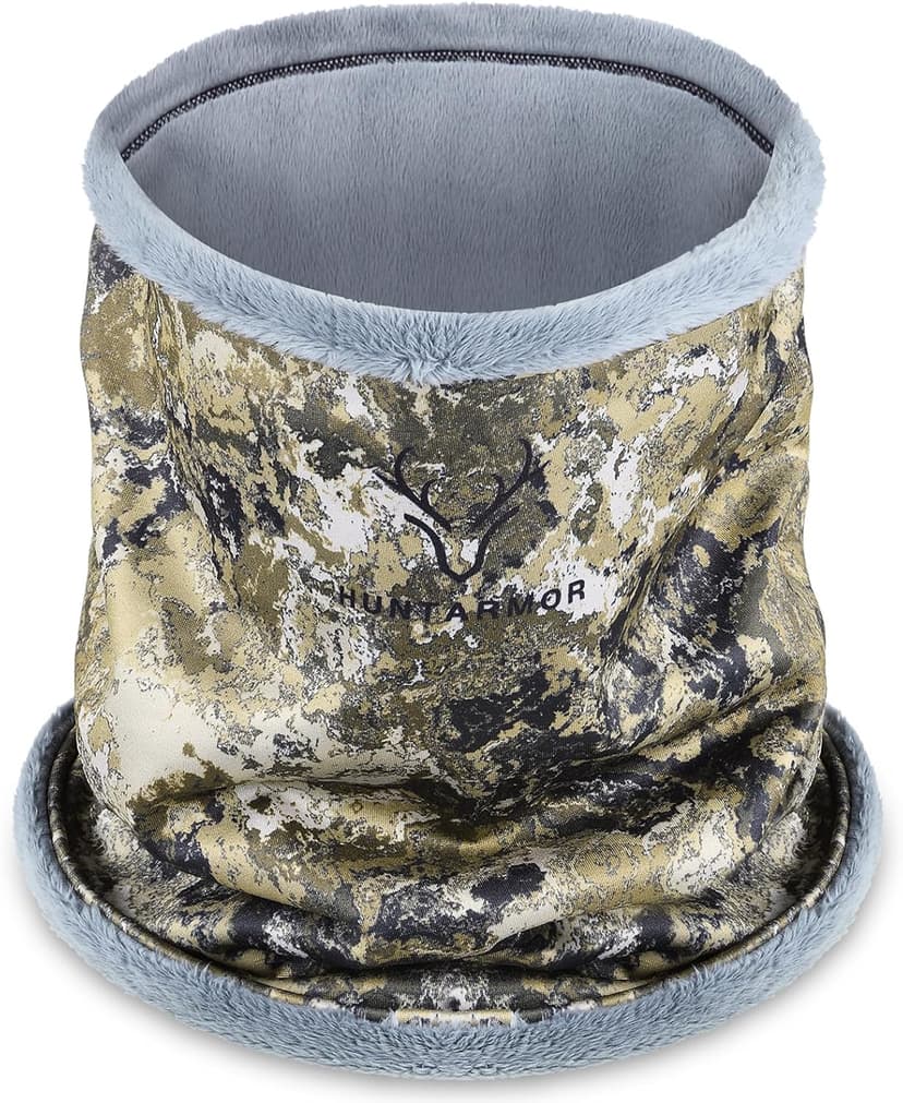 HUNTARMOR Stealth Hunter Neck Gaiter: Breathable Neck Hunting Gaiters, Men's Camo Stormproof Neck Gator, Comfortable Snow Cold Weather Neckwarmer