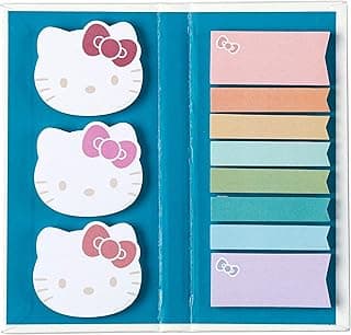 Hello Kitty X Erin Condren Designer Accessories - Sticky Note Booklet - 11 Adhesive Notepads with 50 Sheets Each, 550 Repositionable Sticky Notes Total