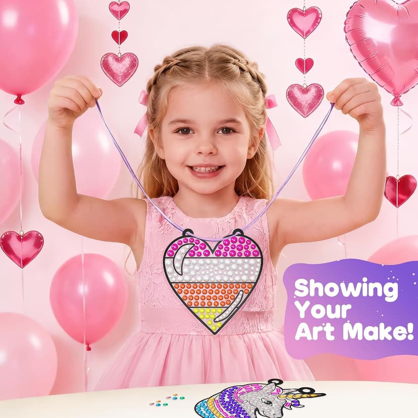 Birthday Gifts Kit for Girls Boys Ages 4 5 6 7 8 9 10 Years Old DIY Creative Kids' Mosaic Kits Diamond Art Crafts Toys ZIZZ Diamond Window Art Suncatcher Kits for Kid 5PCS Gem Painting Crafts B0FM3YQY2W