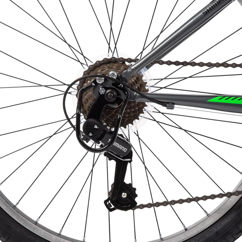 Huffy Stone Mountain Bike for Men and Women, 20”/24”/26”, 6-Speed (20”) or 21-Speed, Front or Dual Suspension (Varies), Multiple Colors, Adjustable Saddle, Shimano Equipped, All-Terrain Tires