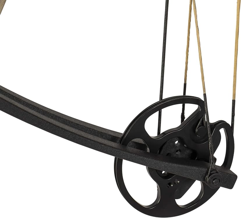 Bear Archery Limitless Dual Cam Compound Bow - Includes Quiver, Sight and Rest, God's Country