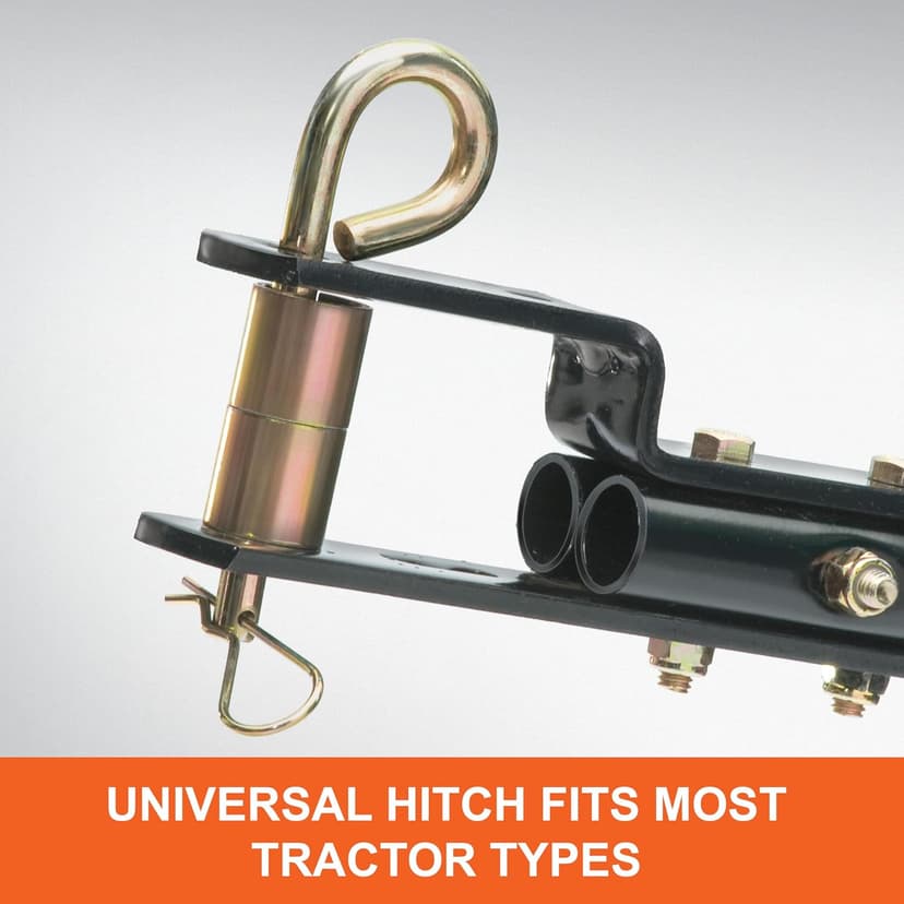 Agri-Fab 45-0320 42" Tow-Behind Lawn Sweeper, 12 cu. ft Hopper Bag Capacity; Leaf & Grass Catcher, with Adjustable Brush Height and Easy to Use Dumping Rope