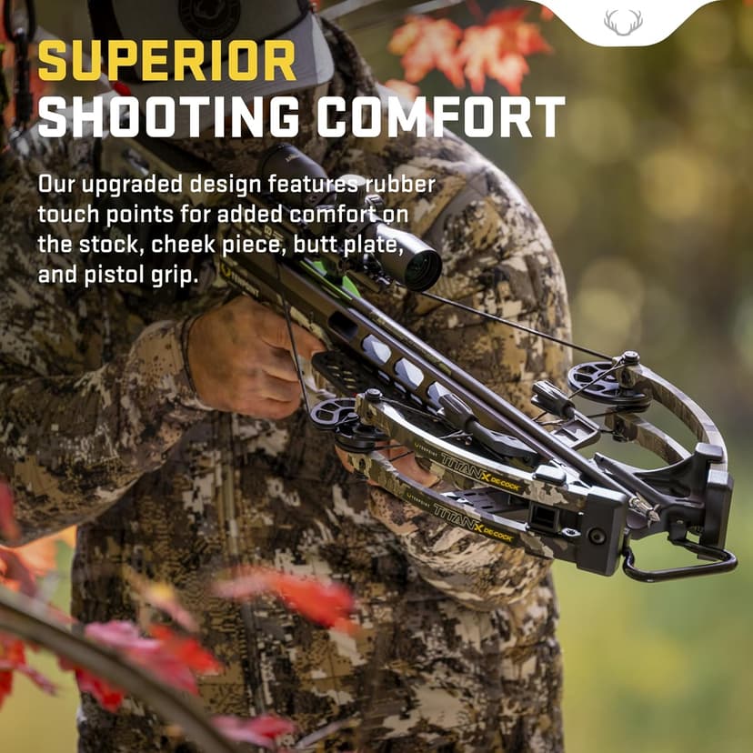 TenPoint Titan X De-Cock - 400 FPS - Our #1-Selling Crossbow - Equipped with Pro-View 400 Lighted Scope + ACUdraw De-Cock System