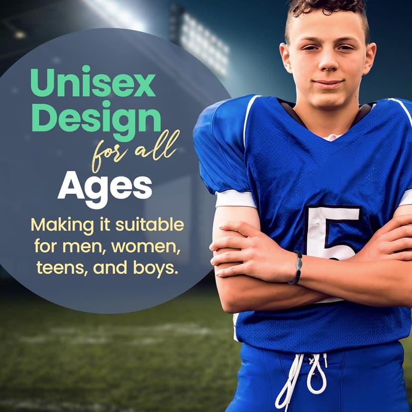 Sportybella Football Bracelet - Adjustable Paracord Charm Bracelet. Unisex Football Gifts