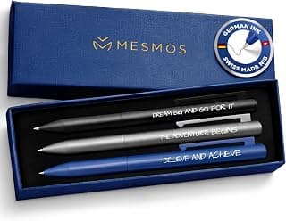 MESMOS Graduation Gift for Him 2026, 3pc Luxury Pen Set, German Ink & Swiss Nib, College and High School Graduation Gifts for Boys, Masters Grad Gift for Him, Men, Male, Son, Dad, Boys B0DNM6QZ8F