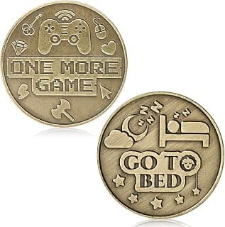 One More Game or Go to Sleep Gamer Decision Coin, Gifts for Gamer Boyfriend, Husband, Men, Gaming Accessories for Men, Game Gifts for Christmas, Valentine's Day, His Birthday B0G3PJT54G