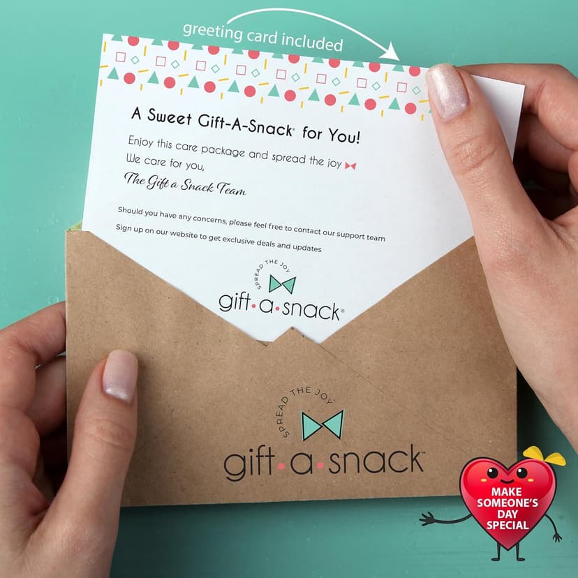 Graduation Birthday Treats Gift Basket, Nutritious Granola Breakfast Bars Office Food Assortments & Variety Gifts Gift A Snack - Healthy Snack Box Care Package + (50 Count) Greeting Card B08L8RQDBF