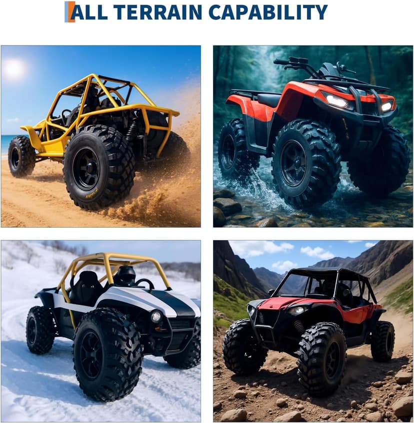 Garvee 2 Pack 24x10-11 ATV UTV Tires 4-Ply All-Terrain Tubeless Tires for Daily Work, Hunting & Recreational Riding on ATV, UTV, Quad and 4 Wheeler