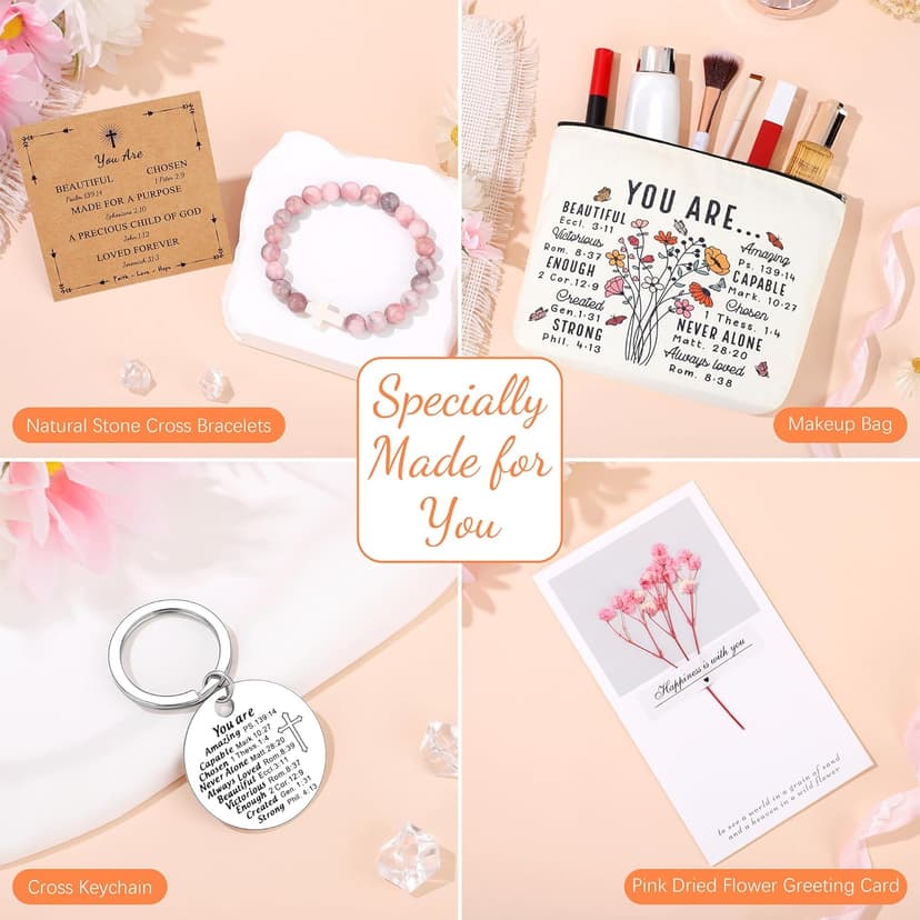 Christian Religious Gifts for Women, Best Friend Sister Mom Christmas Birthday Gifts for Women Friendship Faith, Valentines Mothers Day Easter Ideas Present for Her Friends