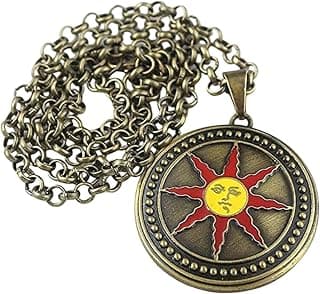 Dark Souls Game Series Inspired - Dark Souls 3 Special Edition The Sun Necklace Pendant. Great Gift For a Gamer Friend And a Great Cosplay Item For Any Dark Soul Franchise Fan. B08LR2WQ6M