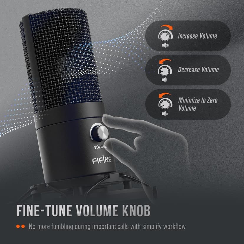 FIFINE Studio Condenser USB Microphone Computer PC Microphone Kit with Adjustable Boom Arm Stand Shock Mount for Instruments Voice Overs Recording Podcasting YouTube Vocal Gaming Streaming-T669
